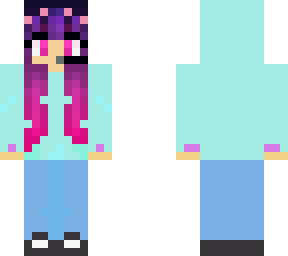 purple hare girl
