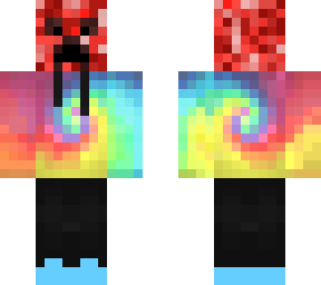 rainbow hoodie red creeper