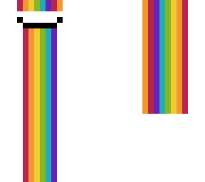 rainbow throw up