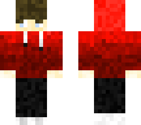 red gradient hoody - male - boy - brown hair - jeans - vanda