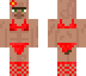 villager in bikini