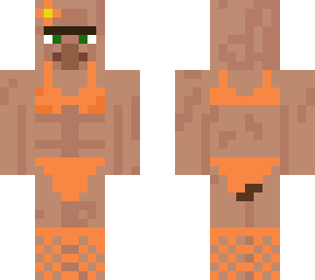 villager in bikini orange