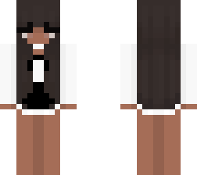 white and black dress - black girl