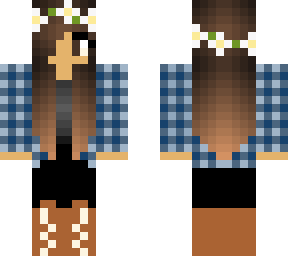 winter girl plaid blue/gary