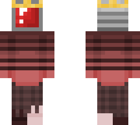 ~red tv head boy with crown and pj's~