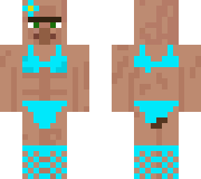 cyan villiger in bikini
