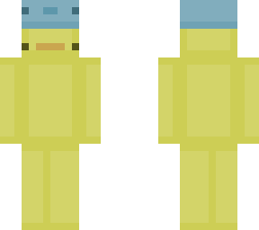 duck with axolotl hat