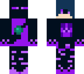 enderman with purple eyes