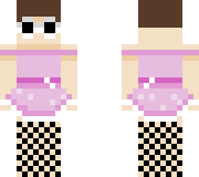 georgenotfound in a pink skirt.