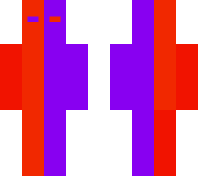 half red half purple