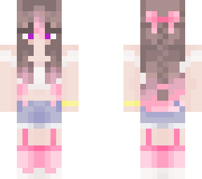 innocent pink girl