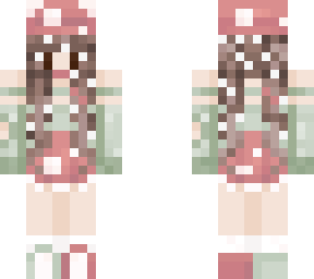 mushroom girl brown hair