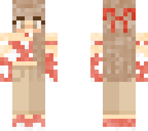 mushroom girl with bow dirty blond