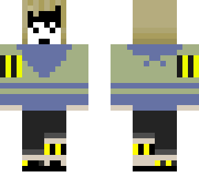 my oc as a minecraft skin... again