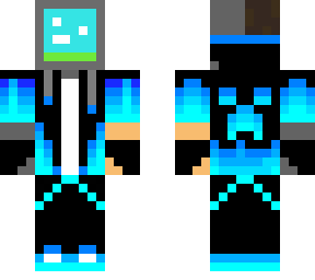neon blue gamer but cybernetic remastered showing superflat