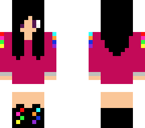rainbow black hair
