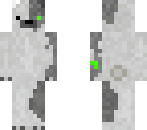 simple skeleton with a cyborg bear skin