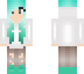 teal hair