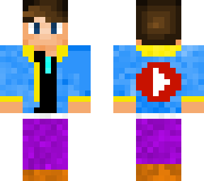 tharun's skin with youtube logo at the back (new official skin }
