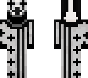 white black horror clown