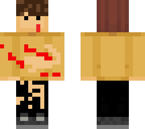 wilbursoot dead with blood and ripped shirt and pants