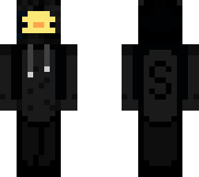 black hoodie duck