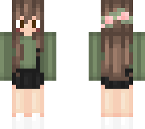 cute girl with brown hari