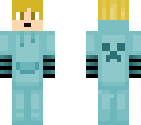 cyan hoodie blonde guy