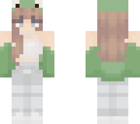 frog girl with brown hair!