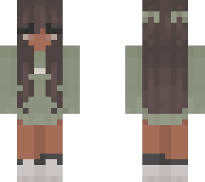 green - black girl