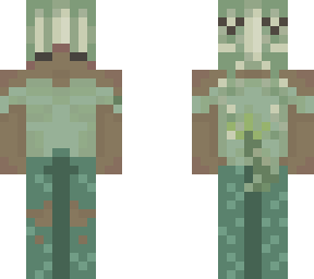 green axolotl feminine skin