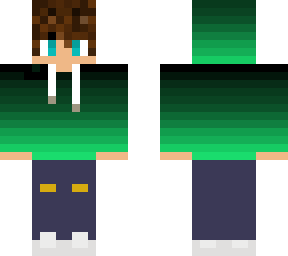 green hoodie man