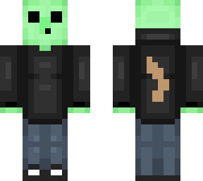 my 2011 skin, with a monke tail, almost invisible villager nose