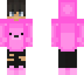 pink bear hoodie