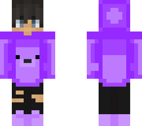 purple bear hoodie
