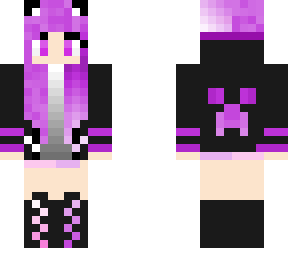 purple gamer girl!