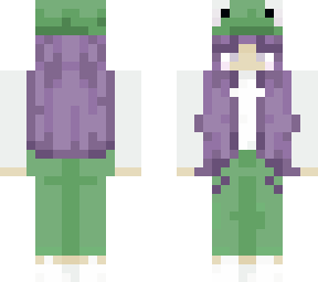 purples-haired frog skin