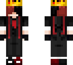 red black fox w crown