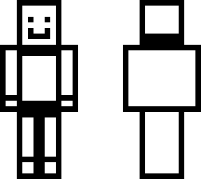 white stick man