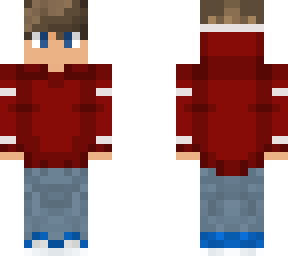 young red hoodie slim