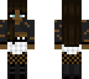 black alt girl in skirt