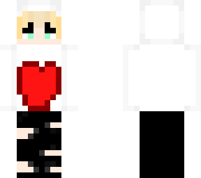 blonde boy in white heart jacket