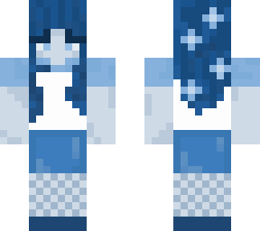 Blue Elf Girl | Minecraft Skin