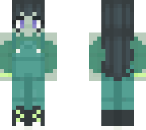 blue-green alien girl