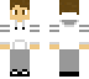 brown hair boy w/ white hoodie