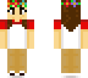 brown hair female tommyinnit w/ flower crown 3.0