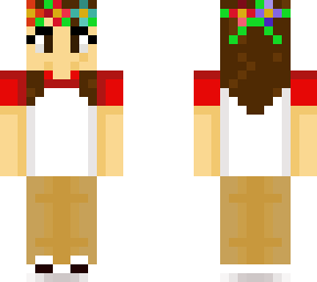 brown hair female tommyinnit w/ flower crown 4.0