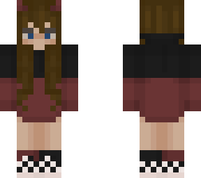brown haired devil girl