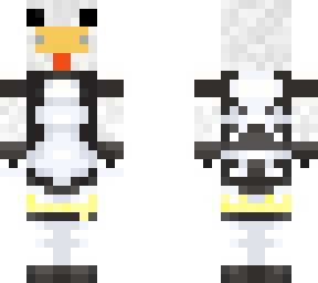 chicken in a maid outfit