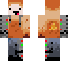 cyborg fire hoodie guy